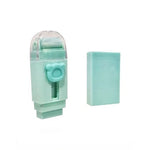 Radiera Retractabila, Flippy, Model Ursulet, Reglare Push-Pull, Radiera de tip Push, Doua Radiere de Rezerva in set din