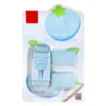 Radiera Retractabila, Flippy, Model Ursulet, Reglare Push-Pull, Radiera de tip Push, Doua Radiere de Rezerva in set din