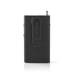Radio FM de buzunar negru/albastru 1.5W Nedis
