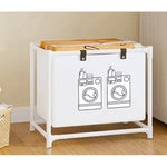 Cos de Rufe, Flippy, 1 Cos, Cadru de Otel Inoxidabil, 97 x 44 x 57 cm, Alb