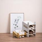 Suport pentru Pantofi, Flippy, cu Doua Straturi, Organizator, Antiderapant și Durabil, 26x24.8x16 cm, Alb