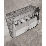 Raft de Depozitare cu Carlig, Flippy, Pentru Chei, Bijuterii, 20.3 x 4.6 x 10.3 cm, Gri
