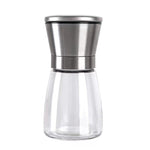 Rasnita Manuala pentru boabe, Flippy, Rasnita pentru Piper Sare Cafea, din Sticla cu Otel inoxidabil, 13.5 x 6.5 cm,