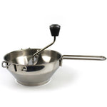 Rasnita Manuala pentru Fructe, Flippy, din Otel Inoxidabil, Macinare Alimentelor pentru Bebelusi, 3 Discuri de Macinat,