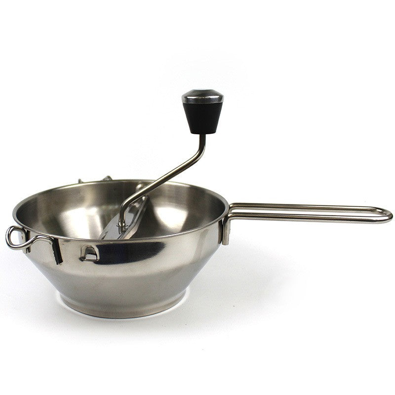 Rasnita Manuala pentru Fructe, Flippy, din Otel Inoxidabil, Macinare Alimentelor pentru Bebelusi, 3 Discuri de Macinat,