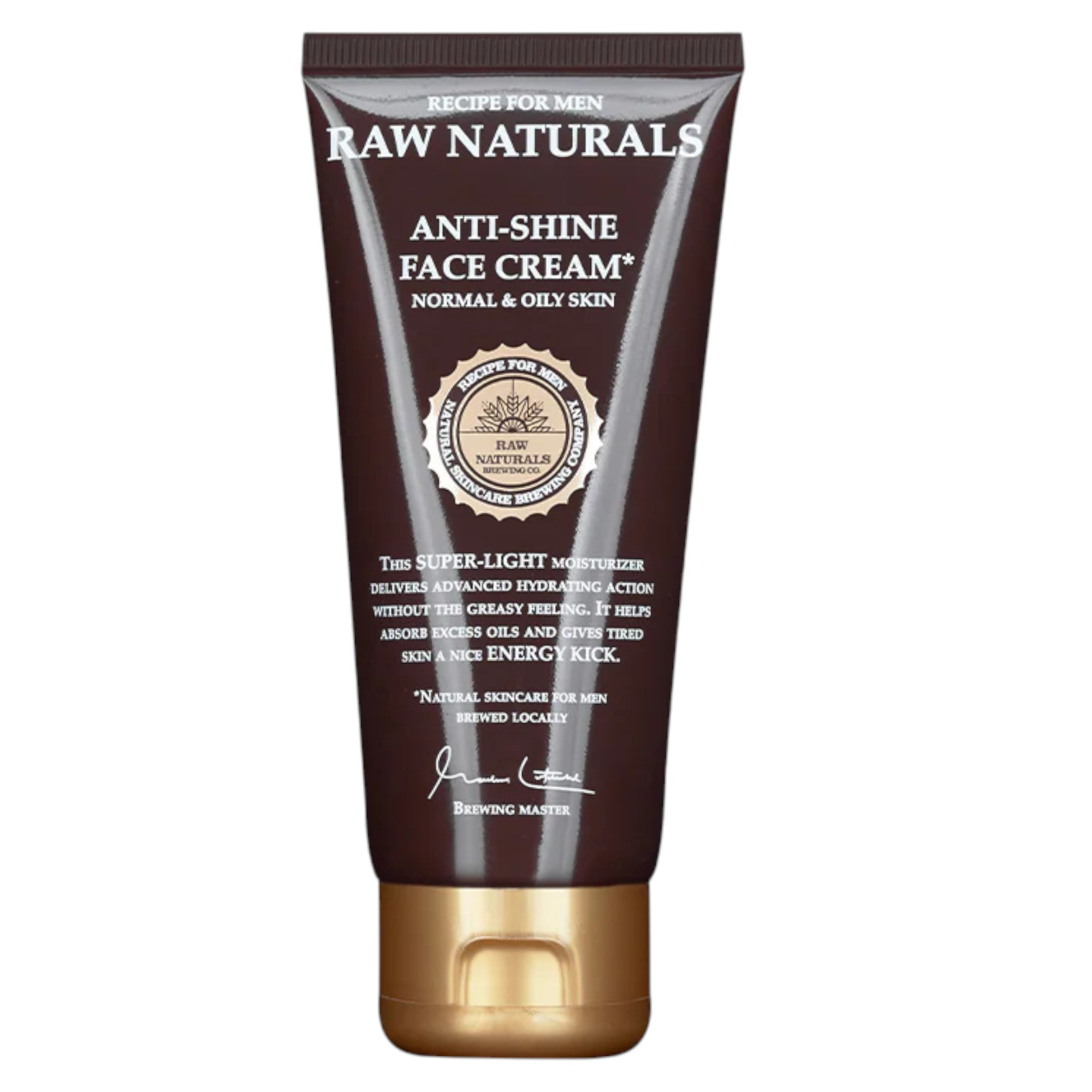 Raw Naturals, Anti-Shine, 100% vegan, Hidratant, Smântână, Pentru față, 100 ml