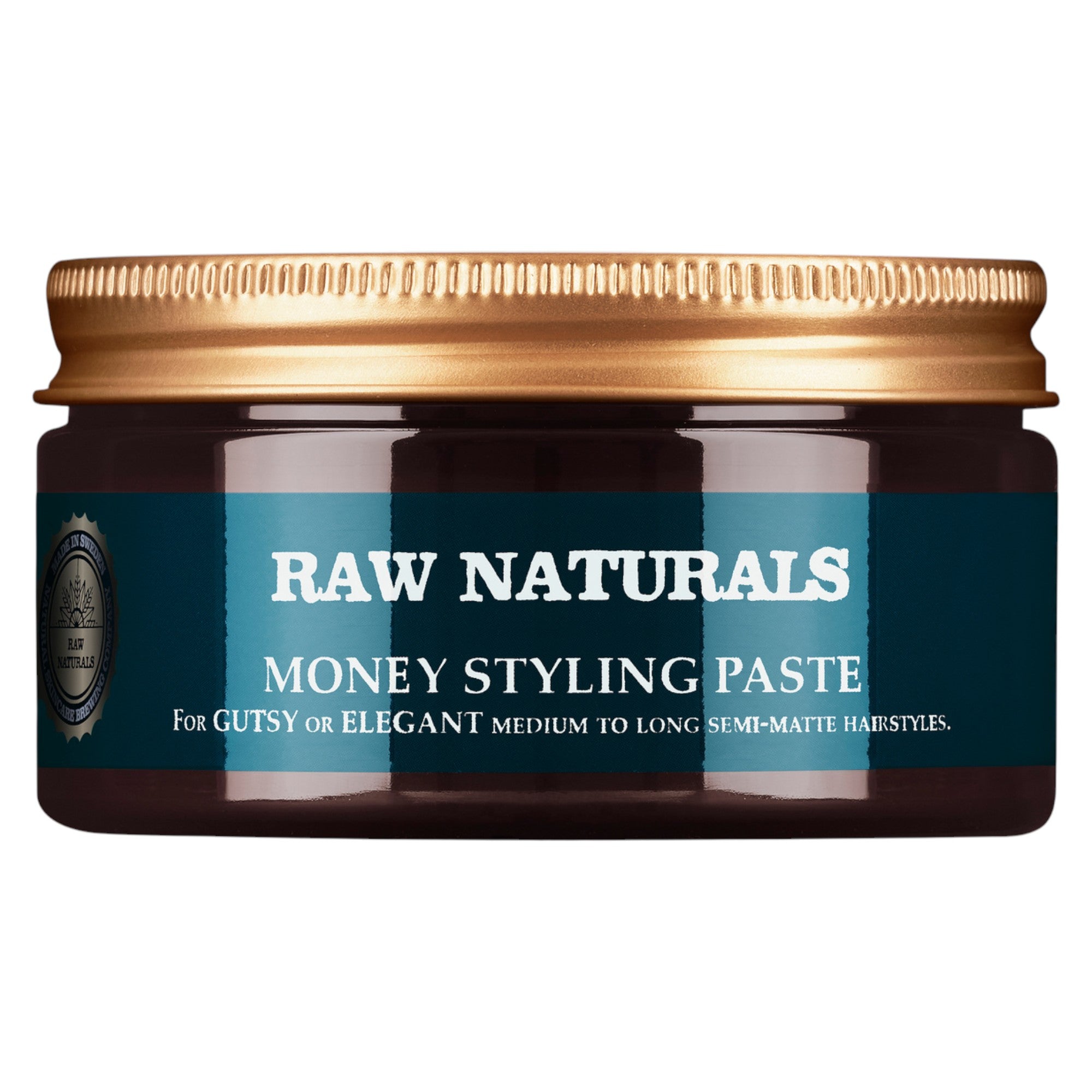 Raw Naturals, Money Styling, Fără parabeni, Pastă de coafat, Prindere fermă, Medie până la înalt, Păr, 100 ml