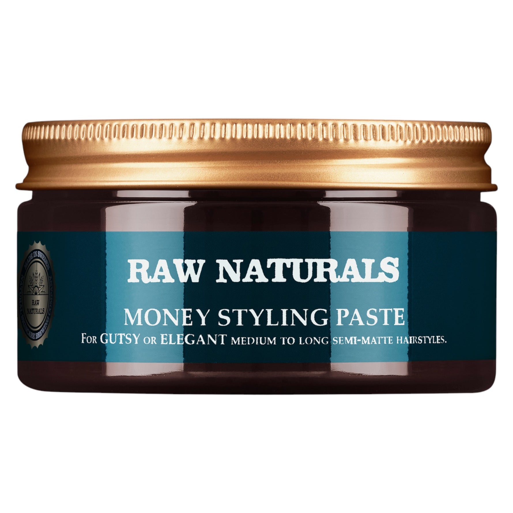 Raw Naturals, Money Styling, Fără parabeni, Pastă de coafat, Prindere fermă, Medie până la înalt, Păr, 100 ml