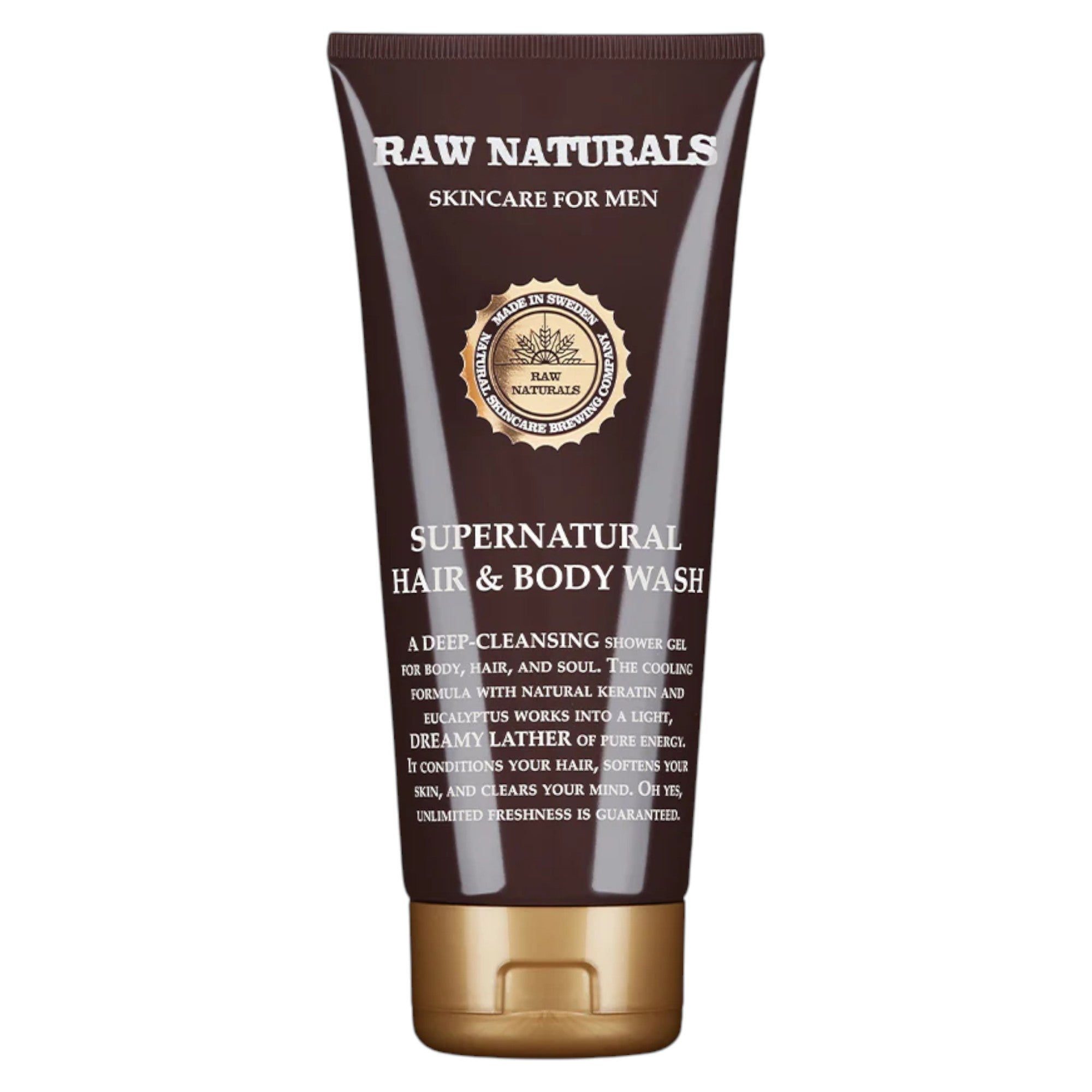 Raw Naturals, Supernatural, 100% vegan, Șampon pentru păr, balsam & gel de duș 3-în-1, 200 ml