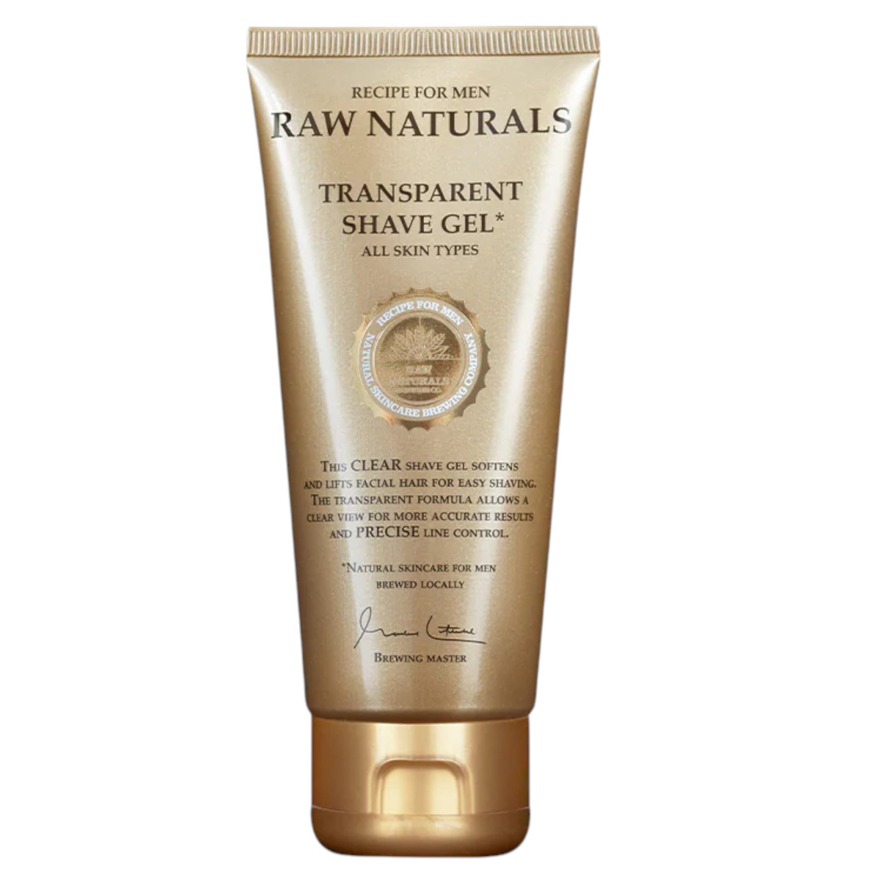 Raw Naturals, Transparent, 100% vegan, Hidratant și emolient, Gel de ras, 100 ml