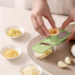 Razatoare Manuala, Flippy, cu Recipient de Stocare, pentru Legume, din Plastic si Otel Inoxidabil, Multifunctionala,