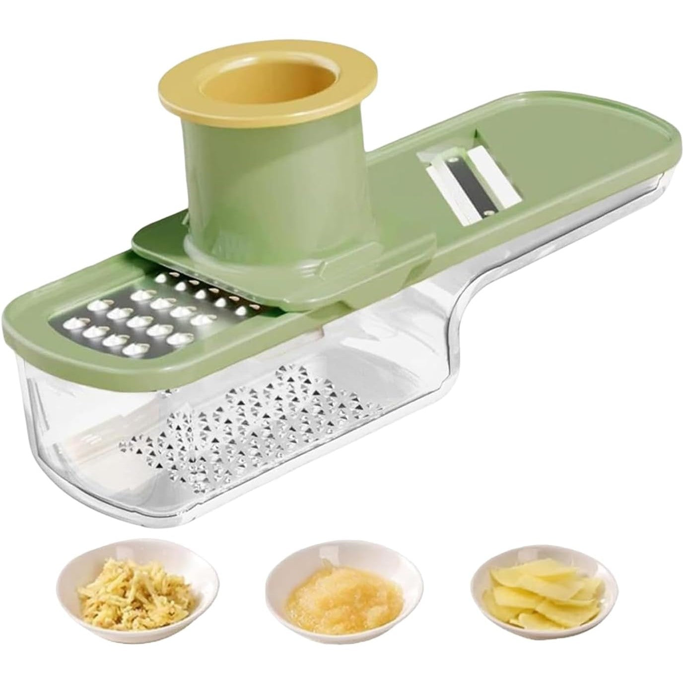 Razatoare Manuala, Flippy, cu Recipient de Stocare, pentru Legume, din Plastic si Otel Inoxidabil, Multifunctionala,