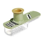 Razatoare Manuala, Flippy, cu Recipient de Stocare, pentru Legume, din Plastic si Otel Inoxidabil, Multifunctionala,