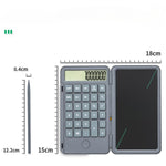 Calculator de Mana Reincarcabil cu Tabla de Scris, Flippy, Calculator Portabil, Ecran LCD, Afisaj cu 12 Cifre, Ecran de