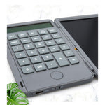 Calculator de Mana Reincarcabil cu Tabla de Scris, Flippy, Calculator Portabil, Ecran LCD, Afisaj cu 12 Cifre, Ecran de