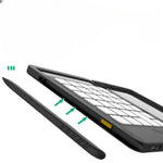 Calculator de Mana Reincarcabil cu Tabla de Scris, Flippy, Calculator Portabil, Ecran LCD, Afisaj cu 12 Cifre, Ecran de