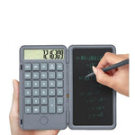 Calculator de Mana Reincarcabil cu Tabla de Scris, Flippy, Calculator Portabil, Ecran LCD, Afisaj cu 12 Cifre, Ecran de