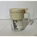 Recipient Condimente, Flippy, din Stilca, 180 ml, cu Maner si Lingurita, 10.6 x 7 x 7 cm, Capac Mat, Alb