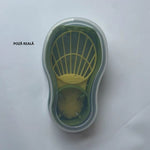Recipient de Depozitare Avocado 5in1, Flippy, Etans, pentru Frigider, din Plastic, Dispozitiv de Taiat, Curatat,