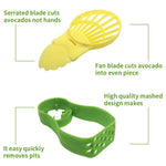 Recipient de Depozitare Avocado 5in1, Flippy, Etans, pentru Frigider, din Plastic, Dispozitiv de Taiat, Curatat,