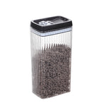 Recipient din Plastic, Flippy, pentru Alimente/Obiecte, Inchidere Ermetica, Textura Ondulata, 15 x 10 x 30 cm, 3.3 l,