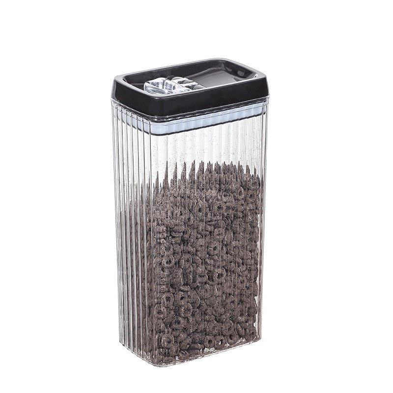 Recipient din Plastic, Flippy, pentru Alimente/Obiecte, Inchidere Ermetica, Textura Ondulata, 15 x 10 x 30 cm, 3.3 l,