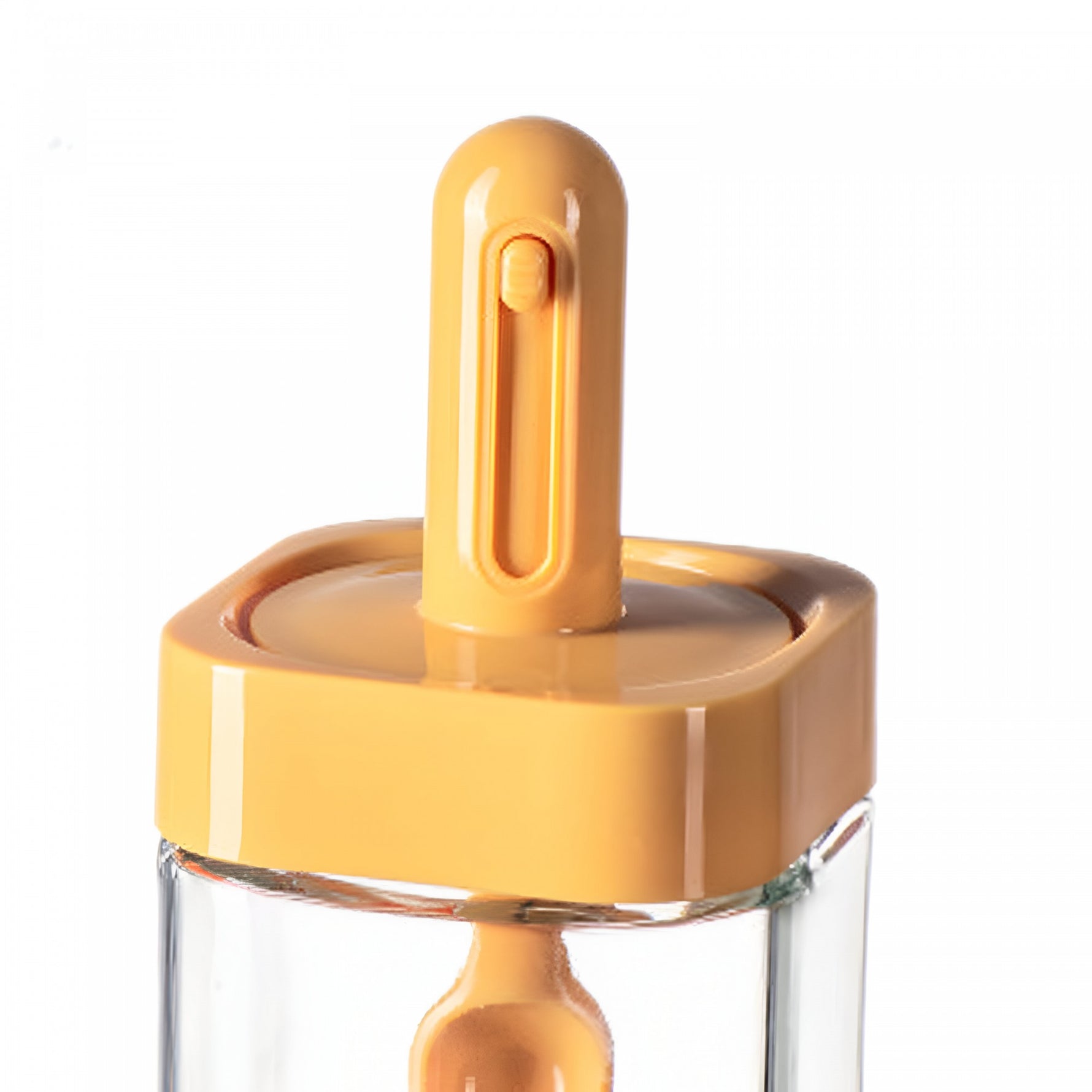 Recipient pentru Depozitarea Condimentelor, Flippy, Borcan din Sticla, Capac si Lingura Incorporate, Uz Casnic, 300 ml,