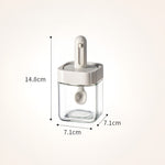 Recipient pentru Depozitarea Condimentelor, Flippy, Borcan din Sticla, Capac si Lingura Incorporate, Uz Casnic, 300 ml,