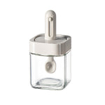 Recipient pentru Depozitarea Condimentelor, Flippy, Borcan din Sticla, Capac si Lingura Incorporate, Uz Casnic, 300 ml,