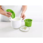 Recipient pentru Preparat Branza, Flippy, Capac de Silicon, Cheese Maker din Plastic, Strecuratoare, 17x14.5x12.8 cm,