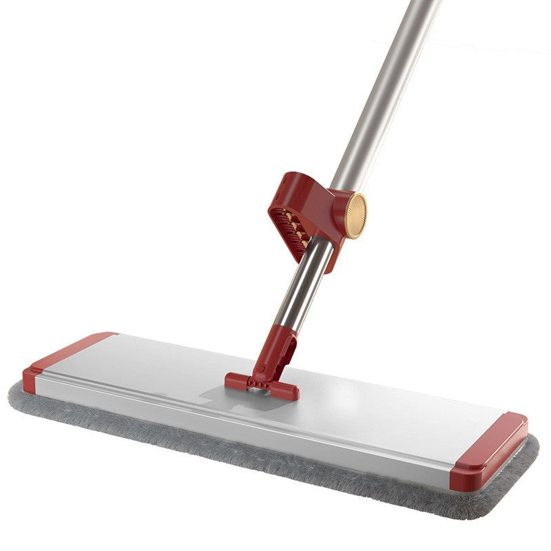 Mop Plat cu Laveta din Microfibra, Flippy, Pentru Uz Casnic, cu 2 Lavete Incluse, Sistem de Stoarcere, Tija Telescopica