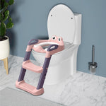 Reductor si Scaunel Inaltator WC, Flippy, pentru Copii 1 - 7 Ani, 2 Trepte Reglabile, Pliabil, Colac Moale, cu Spatar