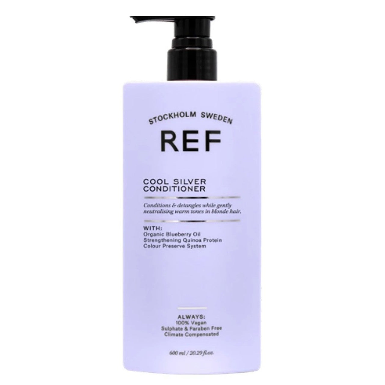 Ref Stockholm, Cool Silver, Fără sulfați, Balsam de păr, Neutralizarea tonurilor calde, 600 ml - Olmarkt