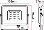 Reflector LED SMD 20W 1600lm 6400K IP65 GRI CIP SAMSUNG V-TAC