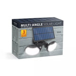 Reflector solar 8W 500lm IP65 cu senzor de miscare si cap rotativ 2 LED-uri COB