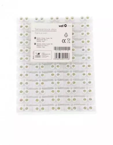 Reglete sir plastic 10mm 10A forma U 12buc Well