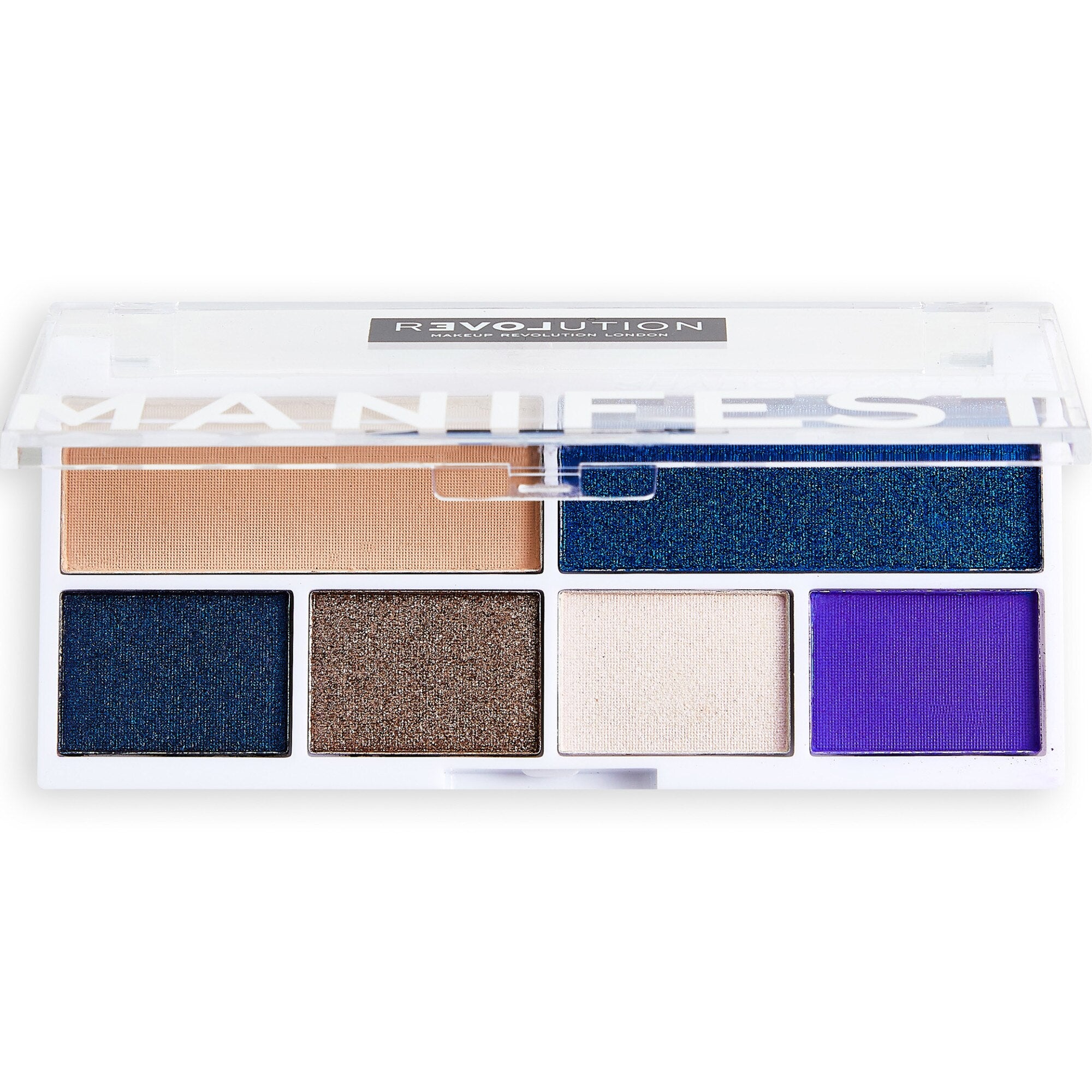 Relove By Revolution, Colour Play, Paletă de farduri de ochi, Manifest, 6 nuanțe, 0.65 g