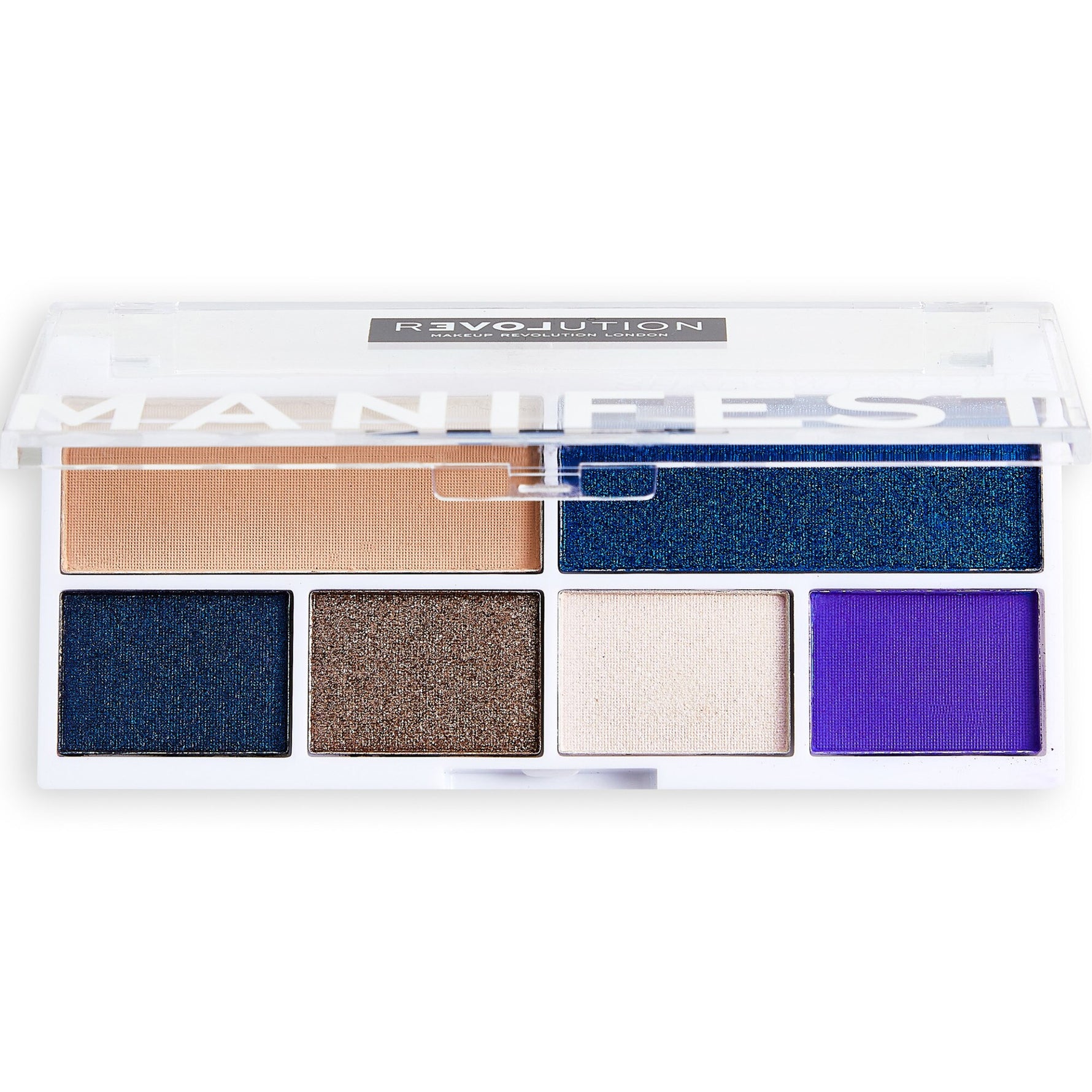 Relove By Revolution, Colour Play, Paletă de farduri de ochi, Manifest, 6 nuanțe, 0.65 g