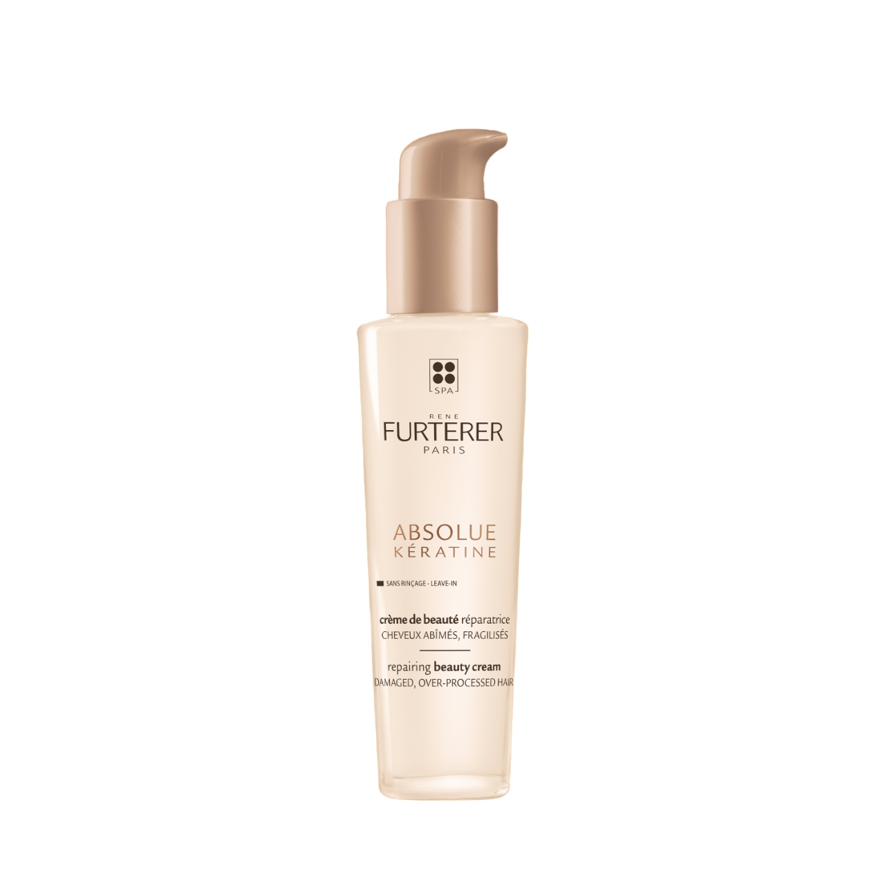 Rene Furterer, Absolue Keratine, Natural, Tratament cu cremă fără clătire pentru păr, Reparație, 100 ml
