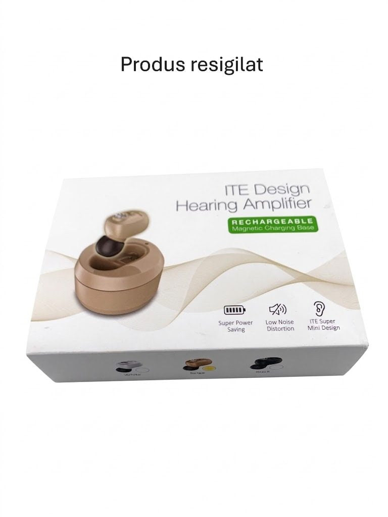 RESIGILAT - Aparat Auditiv Intraauricular In-Ear, Flippy, Amplificator de sunet pentru Auz, Minuscul Design Nou, 14 x