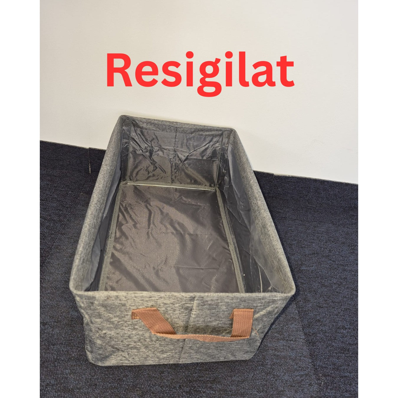 Resigilat: Cutie de Depozitare Tip Cos, Flippy, Material Textil, Pliabila, 47x28x20 cm, 35 l, Cadru Metalic, cu Manere,