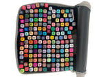 RESIGILAT - Set 168 Markere Duble, Flippy, pe Baza de Alcool, Geanta Impermeabila Inclusa, Culori Numerotate, 23 x 16 x