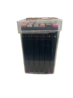RESIGILAT - Set Cutie 60 Markere, Flippy, cu Alcool, Artist Markers, Cutie Plastic cu Maner, Multicolor