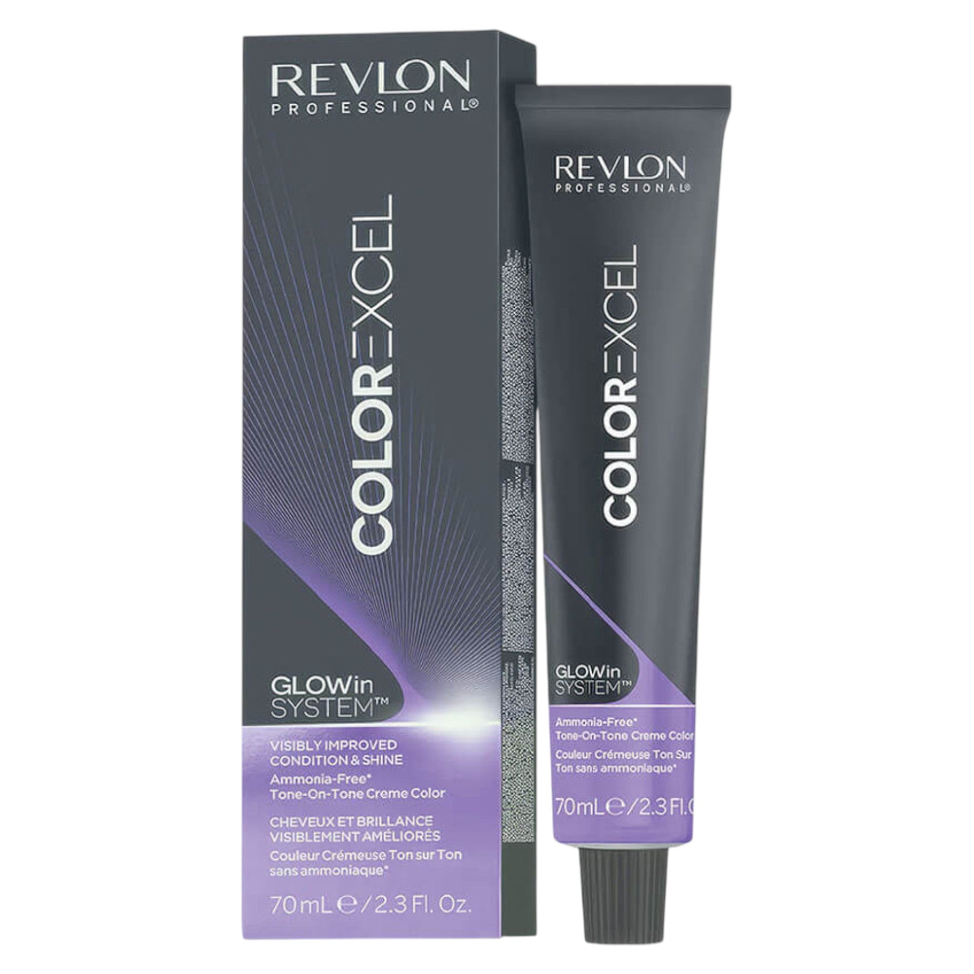 Revlon, Color Excel, Fără amoniac, Vopsea de păr demi-permanentă, 5.25 Light Iridescent Mahogany Brown, 70 ml