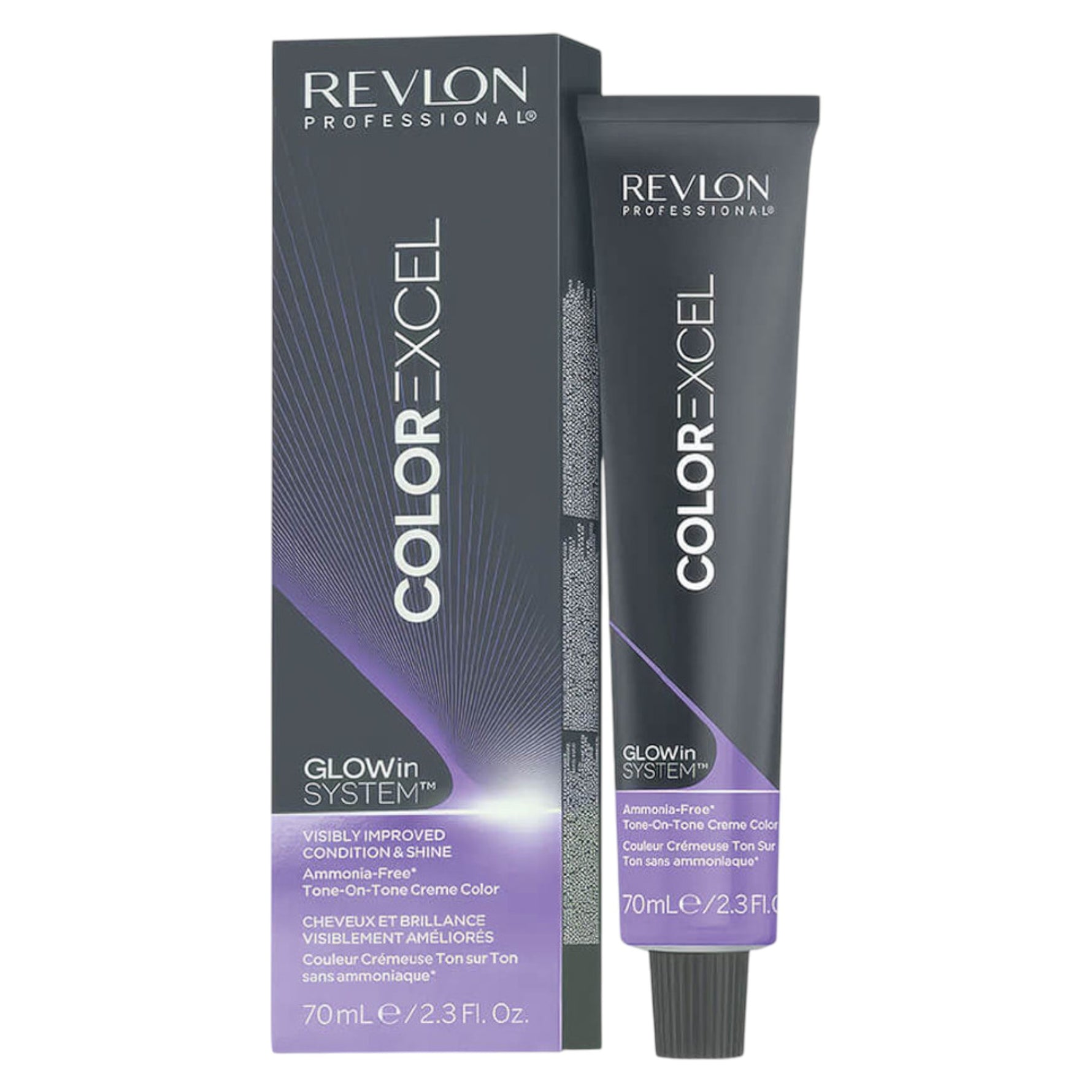 Revlon, Color Excel, Fără amoniac, Vopsea de păr demi-permanentă, 5.25 Light Iridescent Mahogany Brown, 70 ml