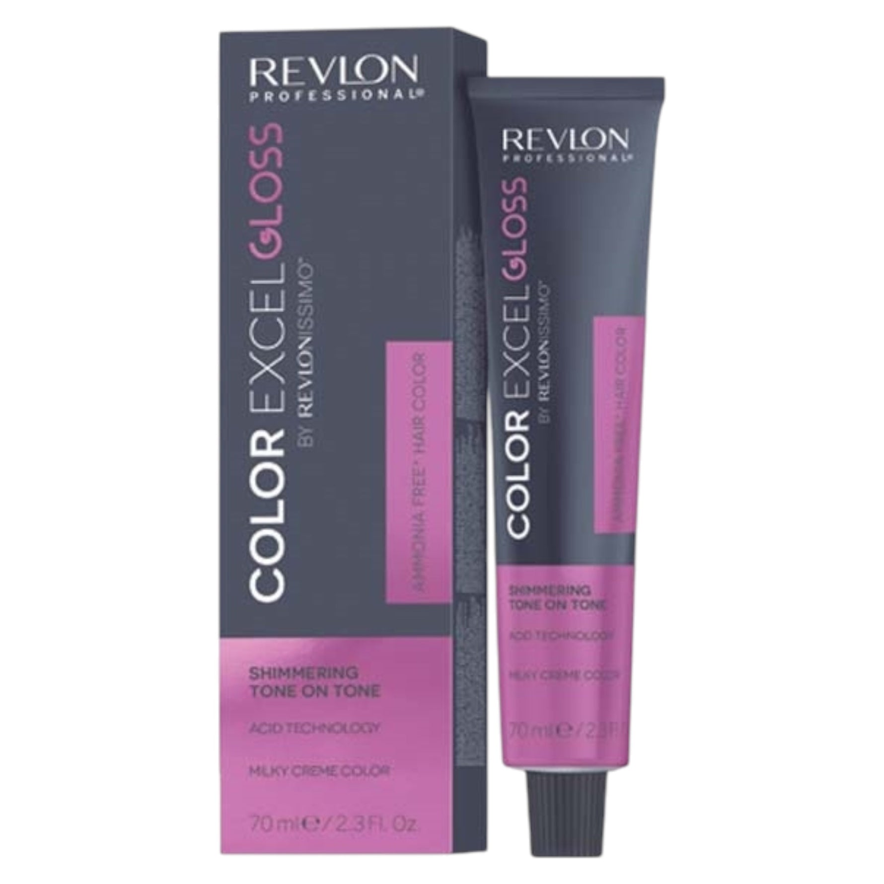 Revlon, Color Excel Gloss, Fără amoniac, Vopsea permanentă de păr, 052 Raspberry Pink, 70 ml