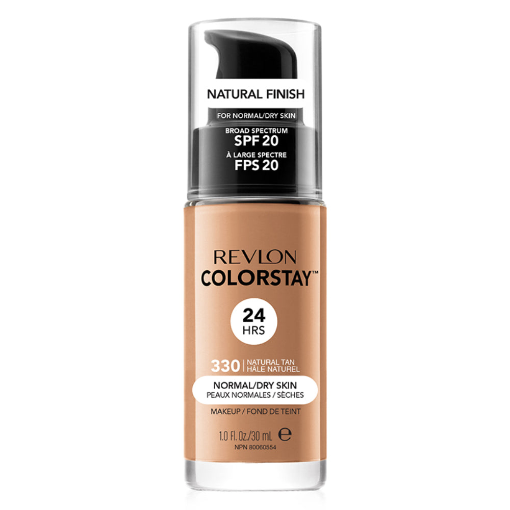 Revlon, Color Stay, De lungă durată, Fond de ten lichid, 330, Bronz natural, SPF 20, 30 ml - Olmarkt