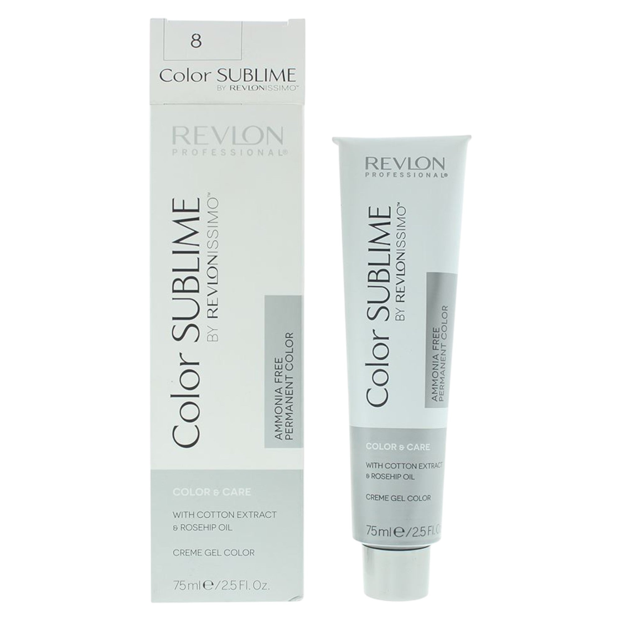 Revlon, Color Sublime, Vopsea permanentă de păr, 8 Light Blonde, 75 ml