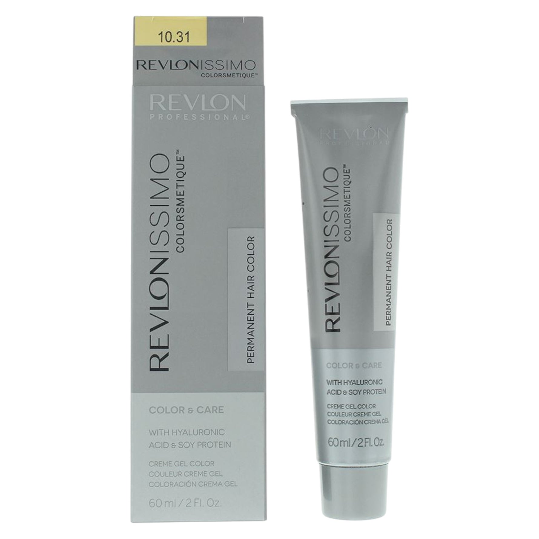 Revlon, Revlonissimo Colorsmetique, Vopsea permanentă de păr, 10.31 Pale Beige Blonde, 60 ml