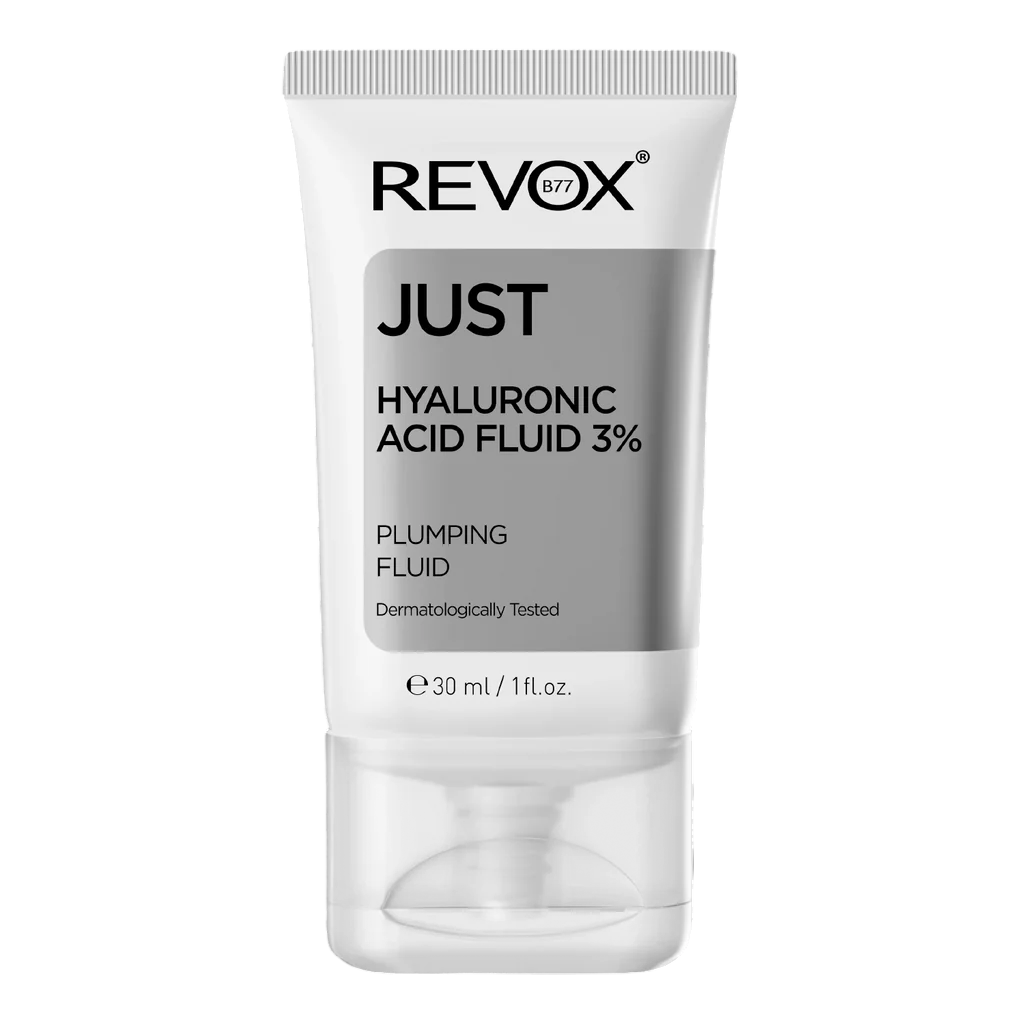Revox B77, Just, Acid hialuronic 3%, Hidratant, Fluid, Pentru față, 30 ml